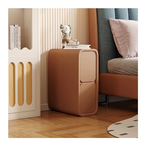 Schmaler Sofa Beistelltisch mit 2 Schubladen | Platzsparender Nachttisch für kleine Wohnräume | Minimalistisches Design Schmaler Sofa Beistelltisch mit 2 Schubladen | Platzsparender Nachttisch für kleine Wohnräume | Minimalistisches Design von Generisch