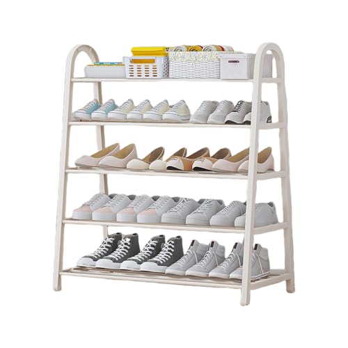 Schmaler Stauraum für Flure und Schränke, 5 Etagen, 75 x 30 x 73 cm, platzsparende Lösung für Freundschaftsjahre, Weiß Schmaler Stauraum für Flure und Schränke, 5 Etagen, 75 x 30 x 73 cm, platzsparende Lösung für Freundschaftsjahre, Weiß von Generisch