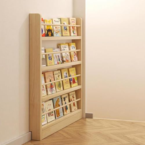 Schmales Wand-Bücherregal Nizer – 10 cm dünnes Bücherregal für Schlafzimmer, Wohnzimmer und Kinderzimmer – platzsparendes Präsentationsregal für Bücher und Aufbewahrung hinter der Tür Schmales Wand-Bücherregal Nizer – 10 cm dünnes Bücherregal für Schlafzimmer, Wohnzimmer und Kinderzimmer – platzsparendes Präsentationsregal für Bücher und Aufbewahrung hinter der Tür von Generisch