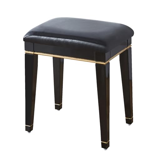 Schminkhocker aus Samt im Vintage-Stil mit PU-gepolstertem Kissen für Schminktisch und Ankleidezimmer von Generisch