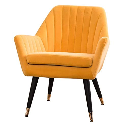 Schminktisch Hocker Stühle Massivholz Esszimmerstuhl Samt Stoff Lounge Stuhl Nordic Single Sofa Stuhl Ergonomische zurück für Restaurant Schlafzimmer Büro Schlafsaal von Generisch