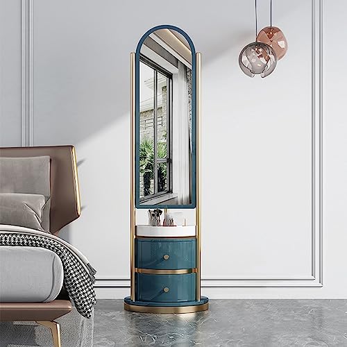 Schminktisch in voller Länge mit drehbarem Aufbewahrungsregal – Design vom Boden bis zur Decke für ordentliche Schlafzimmer-Organisation Schminktisch in voller Länge mit drehbarem Aufbewahrungsregal – Design vom Boden bis zur Decke für ordentliche Schlafzimmer-Organisation von Generisch