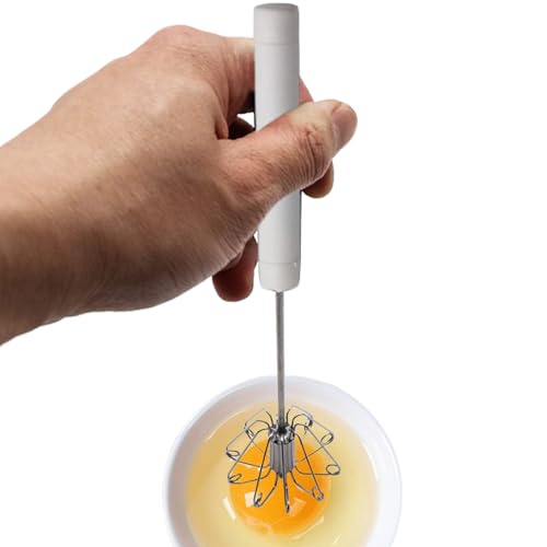 Schneebesen – ABS + Edelstahl Schneebesen | Mixer Rührer Milchaufschäumer Handheld Schlagen Schneebesen Werkzeuge für Kaffee Milch Rühren Mischen von Generisch