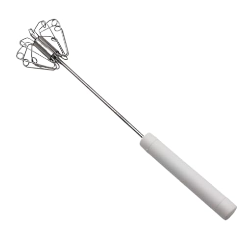 Schneebesen für Eier – Halbautomatischer Mixer | Rustproof Handmixer zum Rühren von Kaffee Milch von Generisch