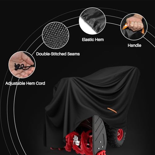 Schneefräse Abdeckung, Wasserdichte Robuste Staubdichte Abdeckhaube, Schneeschleuder Staubschutzhaube, Für Winter Einfahrt Garten Hof Zuhause Garage Schneefräse Abdeckung, Wasserdichte Robuste Staubdichte Abdeckhaube, Schneeschleuder Staubschutzhaube, Für Winter Einfahrt Garten Hof Zuhause Garage von Generisch