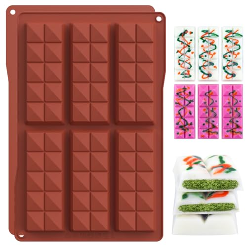 Schokoladenform Silikon Diamant Dubai Schokolade Form Tief,2 Stück Silikonform Schokoladentafel Tafel Schokoladen Form Nicht-Stick für Pralinen Schokoriegel Süßigkeiten Schokoladenform Silikon Diamant Dubai Schokolade Form Tief,2 Stück Silikonform Schokoladentafel Tafel Schokoladen Form Nicht-Stick für Pralinen Schokoriegel Süßigkeiten von Generisch