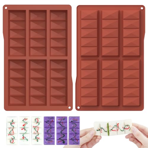 Schokoladenform Silikon Diamant Tief Dubai Schokolade Form Diamant,2 Stück Silikonform Schokoladen Schokoladentafel Tafel Form Nicht-Stick für Schokoriegel Pralinen Snackschoki Süßigkeiten Schokoladenform Silikon Diamant Tief Dubai Schokolade Form Diamant,2 Stück Silikonform Schokoladen Schokoladentafel Tafel Form Nicht-Stick für Schokoriegel Pralinen Snackschoki Süßigkeiten von Generisch