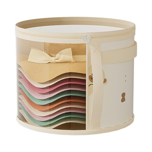 Generisch Schrank Hut Aufbewahrungsbox,Runde Hut Aufbewahrungsbox Mit Deckel,Schützende Faltbare Hutschachtel Schultergurt Zum Tragen Und Aufbewahren Verschiedener Arten Von Hüten Generisch Schrank Hut Aufbewahrungsbox,Runde Hut Aufbewahrungsbox Mit Deckel,Schützende Faltbare Hutschachtel Schultergurt Zum Tragen Und Aufbewahren Verschiedener Arten Von Hüten von Generisch