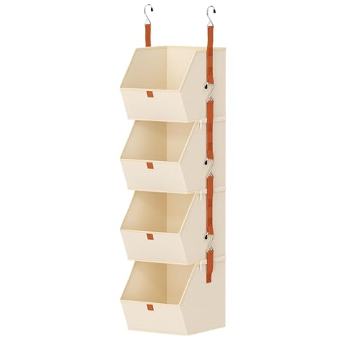 Schrank-Organizer – 4-stöckiger Schrank-Organizer und Aufbewahrung, platzsparende Würfel-Behälterboxen für Zuhause, Schlafzimmer, Kleidung, Waschtisch, Garage, Schlafsaal, Speisekammer Schrank-Organizer – 4-stöckiger Schrank-Organizer und Aufbewahrung, platzsparende Würfel-Behälterboxen für Zuhause, Schlafzimmer, Kleidung, Waschtisch, Garage, Schlafsaal, Speisekammer von Generisch