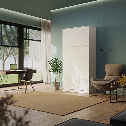 Schrankbett Standard 90x200 Vertikal Weiß ausklappbares Wandbett, ideal geeignet als Wandklappbett fürs Gästezimmer, Büro, Wohnzimmer, Schlafzimmer… Schrankbett Standard 90x200 Vertikal Weiß ausklappbares Wandbett, ideal geeignet als Wandklappbett fürs Gästezimmer, Büro, Wohnzimmer, Schlafzimmer… von Generisch
