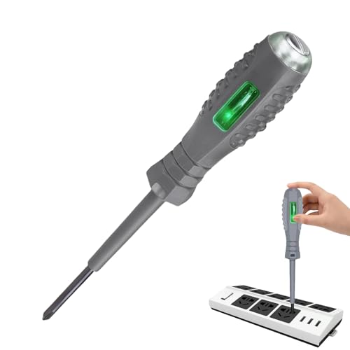 Schraubenzieher Elektrizitätsprüfer Elektrizitätsprüfer - Stift Schraubendreher Magnetischer Spannungsprüfer | Elektrischer Detektor mit ergonomischem Griff mit beleuchtetem Display für Elektriker von Generisch