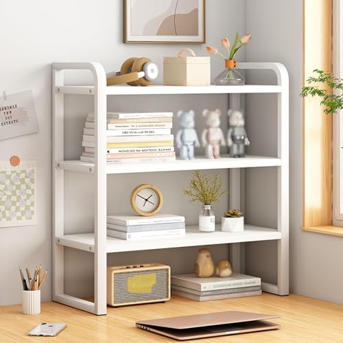 Schreibtisch-Bücherregal, 2/3 Etagen, Schreibtischregal, Organizer, mehrschichtiges Aufbewahrungsregal für Zuhause, Büro, Wohnheim von Generisch