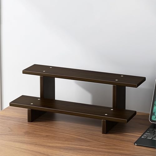 Schreibtisch-Bücherregal, Bambus-Büro-Schreibtisch-Organizer, stilvolle Display-Schreibtisch-Organisation, kleines multifunktionales Aufbewahrungsregal, Schreibtisch-Organizer-Regal, kann Pflanzen von Generisch