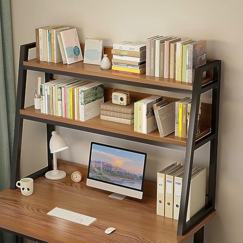 Schreibtisch-Bücherregal – 2-stöckiges Computer-Bücherregal mit Aufbewahrungsregalen und Stecktafel, über dem Schreibtischregal, Organizer, Tischaufbewahrungslösung Schreibtisch-Bücherregal – 2-stöckiges Computer-Bücherregal mit Aufbewahrungsregalen und Stecktafel, über dem Schreibtischregal, Organizer, Tischaufbewahrungslösung von Generisch