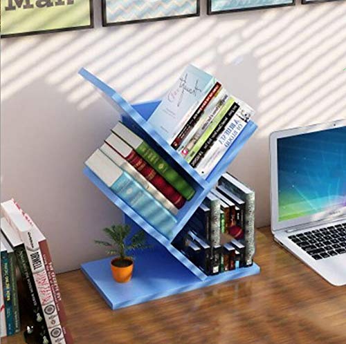 Schreibtisch-Bücherregal aus Holz, 3-lagig, mehrschichtig, kreativer Baum-Schreibtisch-Buchstützen, für Arbeitszimmer, Schreibtischzubehör, Bürobedarf, Bücherregale von Generisch