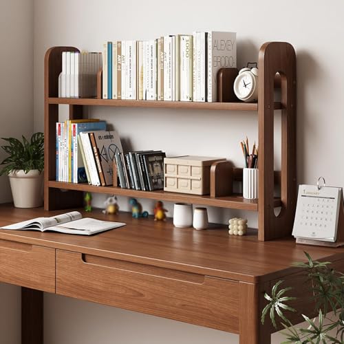 Schreibtisch-Bücherregal aus Holz mit Stall für Studentenwohnheim, Bürotisch und Küchenarbeitsplatte – Organisieren Sie Computerbücher und Zubehör effizient Schreibtisch-Bücherregal aus Holz mit Stall für Studentenwohnheim, Bürotisch und Küchenarbeitsplatte – Organisieren Sie Computerbücher und Zubehör effizient von Generisch