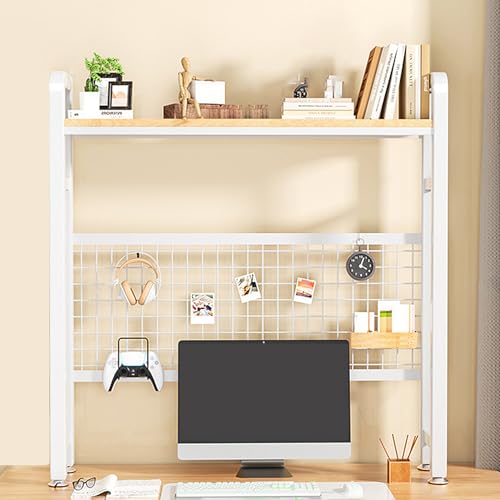 Schreibtisch-Bücherregal mit 2 Ebenen und 3 Ebenen, Schreibtischregal aus Holz für Computer und Schlafsaal, Mehrzweck-Bücherregal, stilvolle Schreibtisch-Aufbewahrungslösung, platzsparendes Design Schreibtisch-Bücherregal mit 2 Ebenen und 3 Ebenen, Schreibtischregal aus Holz für Computer und Schlafsaal, Mehrzweck-Bücherregal, stilvolle Schreibtisch-Aufbewahrungslösung, platzsparendes Design von Generisch