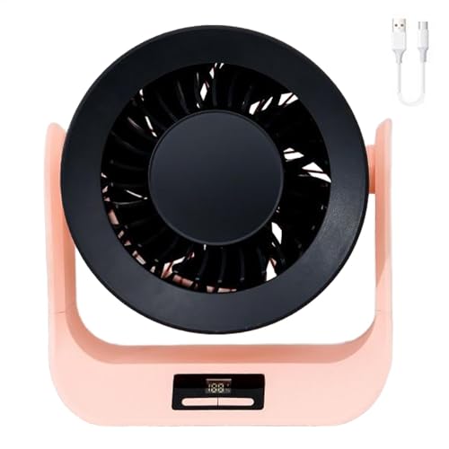 Schreibtisch-Fan – tragbarer Desktop-Fan | leise Kühlung wiederaufladbar USB | LED-Display mit leiser Luftzirkulation | Wandmontiertes Kühlgerät für Zuhause im Freien Schreibtisch-Fan – tragbarer Desktop-Fan | leise Kühlung wiederaufladbar USB | LED-Display mit leiser Luftzirkulation | Wandmontiertes Kühlgerät für Zuhause im Freien von Generisch