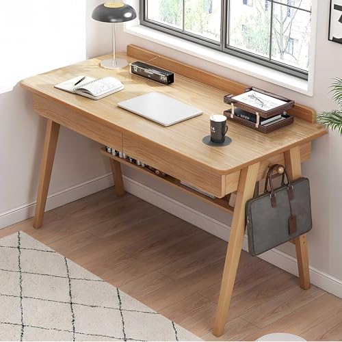 Schreibtisch Mid-Century Moderner Schreibtisch aus Massivholz mit Schubladen für Home Office oder kleine Räume Schreibtisch Mid-Century Moderner Schreibtisch aus Massivholz mit Schubladen für Home Office oder kleine Räume von Generisch