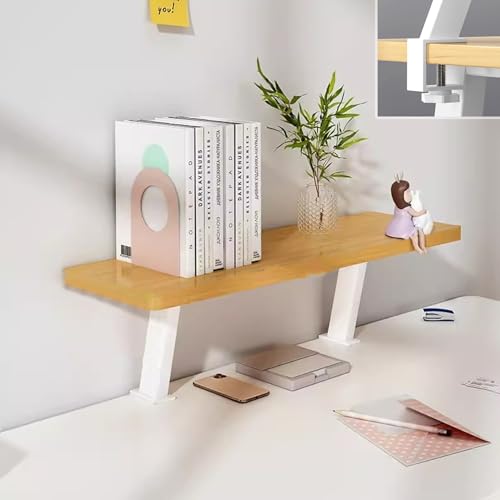 Schreibtisch-Organizer-Regal, erhöhte Arbeitsplatz-Zubehörplattform für Tischzubehör, Klemm-Design für effiziente Schreibtischaufbewahrung Schreibtisch-Organizer-Regal, erhöhte Arbeitsplatz-Zubehörplattform für Tischzubehör, Klemm-Design für effiziente Schreibtischaufbewahrung von Generisch