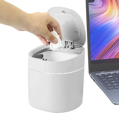 Schreibtisch Papiereimer | Abfalleimer Für Den Schreibtisch | Multifunktionaler Haushaltsabfallkorb Für Wattestäbchen Papierfetzen Schreibtisch Papiereimer | Abfalleimer Für Den Schreibtisch | Multifunktionaler Haushaltsabfallkorb Für Wattestäbchen Papierfetzen von Generisch
