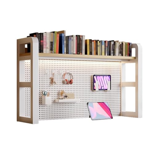 Schreibtisch Regal 80cm 100cm Schreibtischregal, Multifunktionales Bücherregal-Speicherregal, Schreibtisch Tischregal Organizer Regal Für Computer(2-Tier-60cm(23.6in)) von Generisch