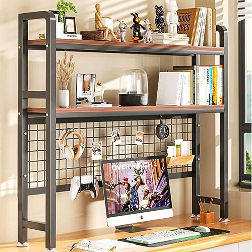 Schreibtisch-Stall aus Holz, 2–3 Etagen, Schreibtisch-Bücherregal, Mehrzweck-Aufbewahrungs- und Ausstellungsregal für Büro, Zuhause und Schlafsaal, Organizer für Computer und Metalldisplay Schreibtisch-Stall aus Holz, 2–3 Etagen, Schreibtisch-Bücherregal, Mehrzweck-Aufbewahrungs- und Ausstellungsregal für Büro, Zuhause und Schlafsaal, Organizer für Computer und Metalldisplay von Generisch
