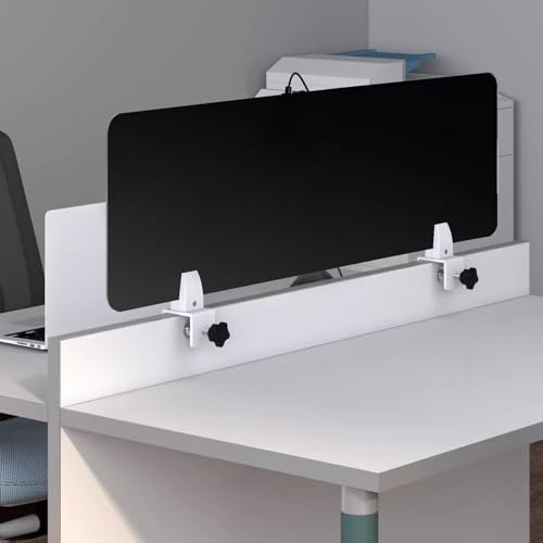 Schreibtisch-Trennwand – mattierter Acryl-Sichtschutz für Studenten-Schreibtische, Desktop-montiert, stehend, Bildschirmschutz, Größe 30 x Farbe: Schwarz Schreibtisch-Trennwand – mattierter Acryl-Sichtschutz für Studenten-Schreibtische, Desktop-montiert, stehend, Bildschirmschutz, Größe 30 x Farbe: Schwarz von Generisch