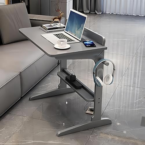 Schreibtisch aus Massivholz mit Haken und Steckdosenleistenhalter, stabiler Arbeitsschreibtisch für die Arbeit von zu Hause aus von Generisch