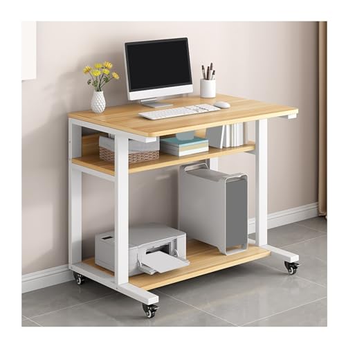 Schreibtisch mit dreilagigem Stauraum und universellem Rad-Design, leicht zu bewegen, geeignet für verschiedene Szenarien Schreibtisch mit dreilagigem Stauraum und universellem Rad-Design, leicht zu bewegen, geeignet für verschiedene Szenarien von Generisch