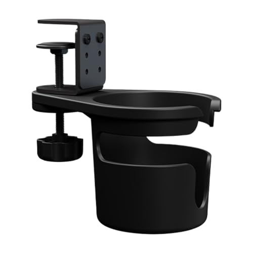 Schreibtischbecher -Halter Clip | Unter Tabelle Klemmsteuerung Stand | Univerall Drink Coffee Tassen Halter | Einstellbare 360 ​​° Rotierende Becher -Rack, Bett, Studio Und Schule, Ideal Für Home von Generisch