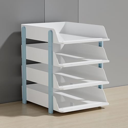 Schreibtischständer aus Polypropylen, offenes Schreibtischregal und Bücherregal, Aufbewahrung für Büro, Wohnheim oder Zuhause, 42 cm, Arbeitsplattenregal, vielseitiger Schreibtischstall, Blau Schreibtischständer aus Polypropylen, offenes Schreibtischregal und Bücherregal, Aufbewahrung für Büro, Wohnheim oder Zuhause, 42 cm, Arbeitsplattenregal, vielseitiger Schreibtischstall, Blau von Generisch