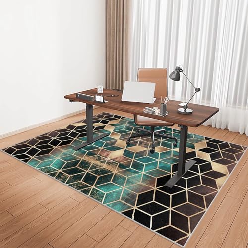 Schreibtischstuhlmatte für Niederflor-Teppich, Gaming-Büro-Computerstuhl-Matte für Hartholzböden, Teppichböden, Bürostuhl-Matte für Teppichböden, leicht gleitender Teppichschutz, Stuhlmatte von Generisch
