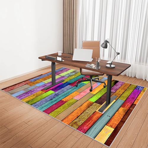 Schreibtischstuhlmatte für Niederflor-Teppich, Gaming-Büro-Computerstuhl-Matte für Hartholzböden, Teppichböden, Bürostuhl-Matte für Teppichböden, leicht gleitender Teppichschutz, Stuhlmatte von Generisch