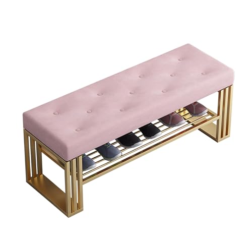 Schuhaufbewahrung Bank Organizer mit gepolstertem Sitz, Eingangsbereich, Ottomane, Schuhregal für Flur und Schlafzimmer, ideal für organisierte Eingangsräume Schuhaufbewahrung Bank Organizer mit gepolstertem Sitz, Eingangsbereich, Ottomane, Schuhregal für Flur und Schlafzimmer, ideal für organisierte Eingangsräume von Generisch