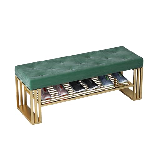 Schuhaufbewahrung Bank Organizer mit gepolstertem Sitz – vielseitiges Ottoman-Schuhregal für Flur und Schlafzimmer, ideal für organisierte Eingangsräume Schuhaufbewahrung Bank Organizer mit gepolstertem Sitz – vielseitiges Ottoman-Schuhregal für Flur und Schlafzimmer, ideal für organisierte Eingangsräume von Generisch