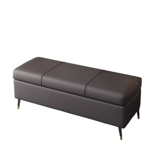 Schuhbank, Aufbewahrungshocker für den Eingangsbereich, 100 cm lang, für Eingangsbereich, vielseitiger Nachttisch und Sofa-Hocker, perfekt für den Heimgebrauch, stilvolles Design, Dunkelgrau Schuhbank, Aufbewahrungshocker für den Eingangsbereich, 100 cm lang, für Eingangsbereich, vielseitiger Nachttisch und Sofa-Hocker, perfekt für den Heimgebrauch, stilvolles Design, Dunkelgrau von Generisch