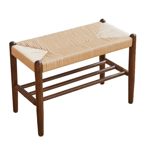 Schuhbank aus Naturholz mit geflochtenem Seilsitz, 2-stöckiges Schuhregal für Eingangsbereich, Flur, Wohnzimmer – atmungsaktives Design, 50 cm Höhe, stilvolle Aufbewahrungslösung Schuhbank aus Naturholz mit geflochtenem Seilsitz, 2-stöckiges Schuhregal für Eingangsbereich, Flur, Wohnzimmer – atmungsaktives Design, 50 cm Höhe, stilvolle Aufbewahrungslösung von Generisch