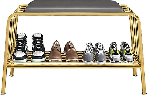 Schuhbank für den Eingangsbereich, mit weichem Kissen, platzsparende Aufbewahrungslösung für Flur, Wohnzimmer, Schlafzimmer Schuhbank für den Eingangsbereich, mit weichem Kissen, platzsparende Aufbewahrungslösung für Flur, Wohnzimmer, Schlafzimmer von Generisch