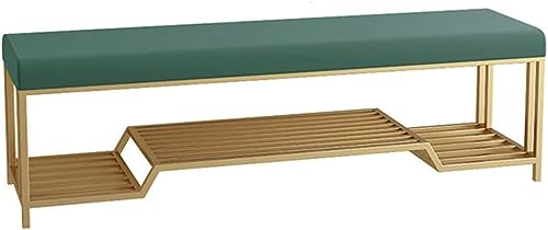 Schuhbank für den Eingangsbereich, mit weichem Kissen, platzsparende Aufbewahrungslösung für den Hauseingang, Schlafzimmer, ideal zum Organisieren von Schuhen und zum einfachen Wechseln von Generisch