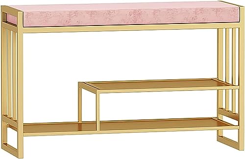 Schuhbank für den Eingangsbereich, mit weichem Sitz, 2-stöckiger Aufbewahrungs-Organizer für Flur, Wohnzimmer, Schlafzimmer Schuhbank für den Eingangsbereich, mit weichem Sitz, 2-stöckiger Aufbewahrungs-Organizer für Flur, Wohnzimmer, Schlafzimmer von Generisch