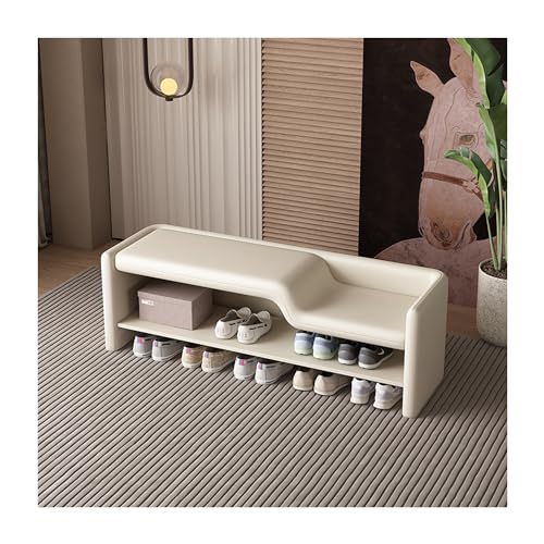 Schuhbank mit Ledersitz, Eltern-Kind-Design, keine Installation erforderlich, für Eingangsbereich, Schlafzimmer, Wohnzimmer Schuhbank mit Ledersitz, Eltern-Kind-Design, keine Installation erforderlich, für Eingangsbereich, Schlafzimmer, Wohnzimmer von Generisch