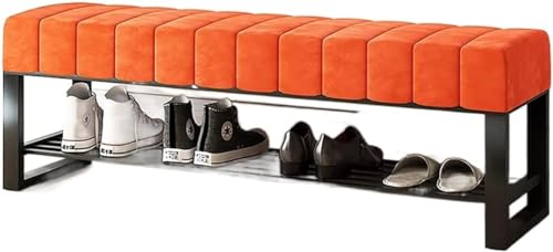 Schuhbank mit Ottomane mit verdicktem Samtsitz, Eingangs-Organizer, moderne dekorative Möbel für Zuhause Schuhbank mit Ottomane mit verdicktem Samtsitz, Eingangs-Organizer, moderne dekorative Möbel für Zuhause von Generisch