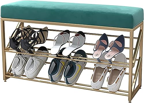 Schuhbank mit Sitz, 2-stöckige Netzregale, Organizer für Eingangsbereich, Wohnzimmer, Flur von Generisch