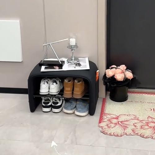 Schuhbank mit Sitzkissen, platzsparender Aufbewahrungs-Organizer für Eingangsbereich und Flur, funktionale Akzentmöbel für Zuhause Schuhbank mit Sitzkissen, platzsparender Aufbewahrungs-Organizer für Eingangsbereich und Flur, funktionale Akzentmöbel für Zuhause von Generisch
