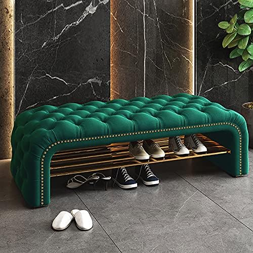 Schuhbank mit gepolstertem Sitz, platzsparender Eingang Organizer für Schlafzimmer oder Flur Schuhbank mit gepolstertem Sitz, platzsparender Eingang Organizer für Schlafzimmer oder Flur von Generisch