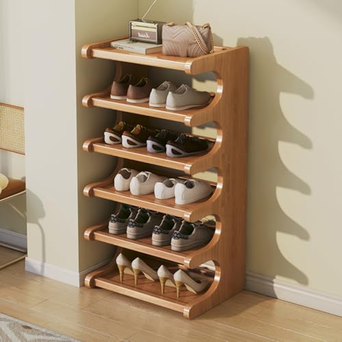 Schuhregal, hoch, schmal, platzsparend, für Schrank und Ecke, multifunktionale Schuhaufbewahrungslösung für kleine Räume und Wohnungen Schuhregal, hoch, schmal, platzsparend, für Schrank und Ecke, multifunktionale Schuhaufbewahrungslösung für kleine Räume und Wohnungen von Generisch