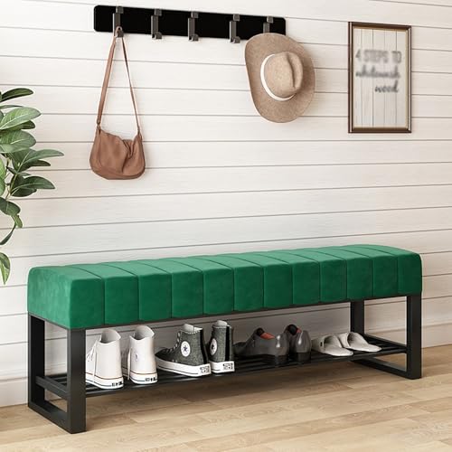 Schuhregal Bank mit Stauraum Sitz, platzsparende moderne Eingangslösung für Wohnzimmer, Schlafzimmer, Flur von Generisch