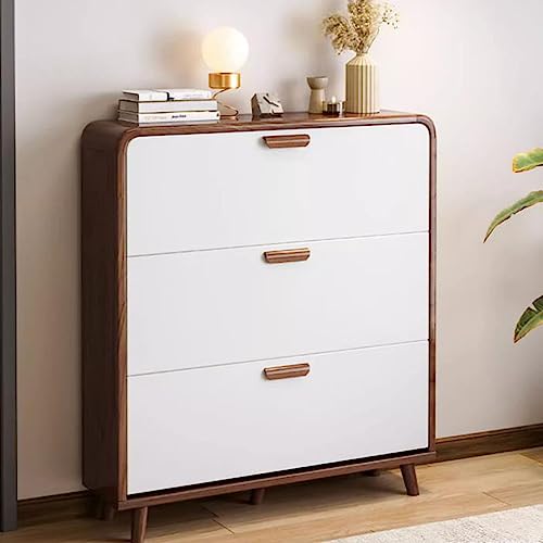 Schuhregal Organizer – Moderner, freistehender Kippeimer Design für den Eingangsbereich – schmaler Schrank zur Aufbewahrung von Schuhen von Generisch