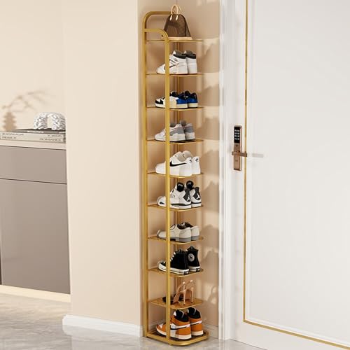 Schuhregal aus Bambus mit 10 Ebenen – Vertikales Schuhregal für Eingangsbereich, Flur & Badezimmer – Faltbarer platzsparender Aufbewahrungsständer für Wohnzimmer & stilvolle Blumen-Display-Lösung Schuhregal aus Bambus mit 10 Ebenen – Vertikales Schuhregal für Eingangsbereich, Flur & Badezimmer – Faltbarer platzsparender Aufbewahrungsständer für Wohnzimmer & stilvolle Blumen-Display-Lösung von Generisch